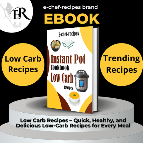 Livre de recettes Instant Pot : recettes à faible teneur en glucides (ebook, téléchargement instantané) édition anglaise